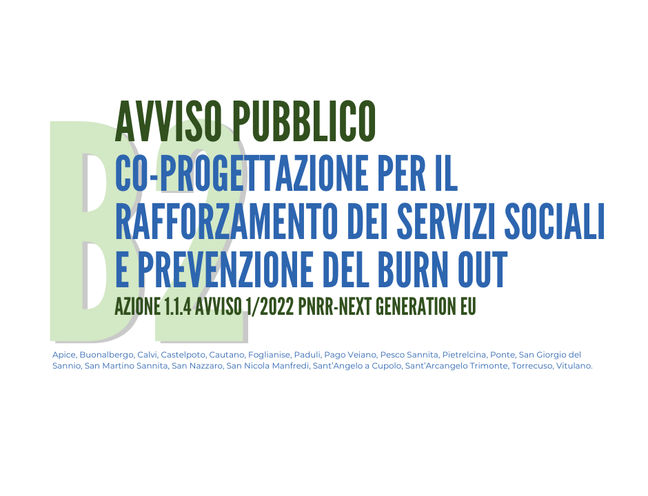 co-progettazione rafforzamento servizi sociali