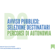 avviso percorsi di autonomia